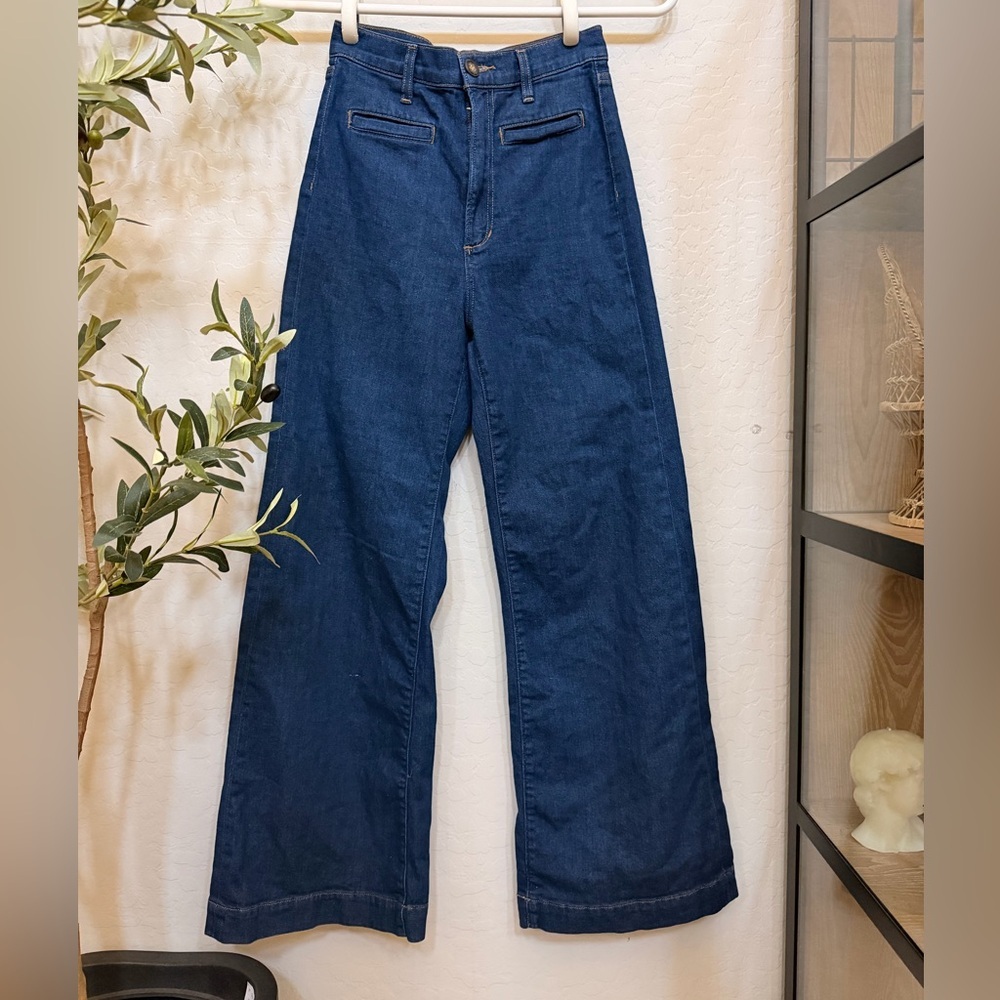 Joe's Jeans Dark Indigo Wide-Leg Denim
